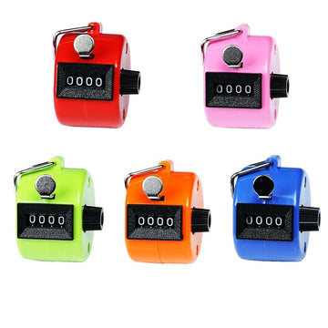 Lot de 5 compteurs manuel compte personne bleu rouge vert rose et orange ECLATS DESTOCKAGE