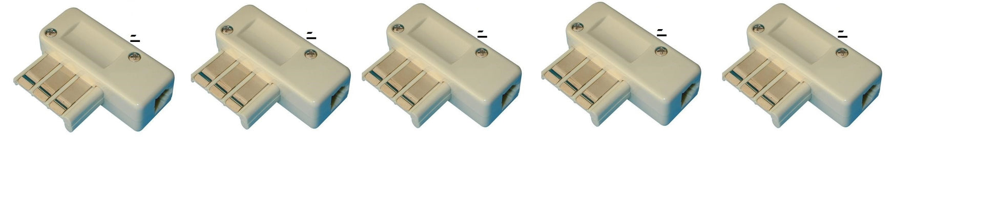 Lot de 5 fiches telephone mâle usa 6 plots adaptateur convertisseur prise telephonique us - ECLATS DESTOCKAGE