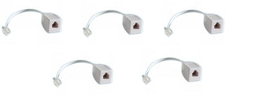 Lot de 5 parafoudres telephonique 1 ligne rj11 tel fax/modem compatible rj12 parasurtenseur ECLATS DESTOCKAGE