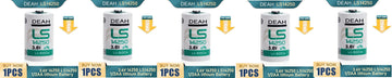 Lot de 5 piles lithium 3.6v 1/2 aa sl350 lr14250 tl5902 ls14250 tl4902 ls 14250 lct1200 ECLATS DESTOCKAGE