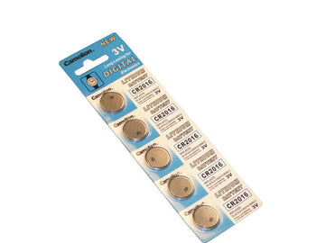 Lot de 5 piles lithium 3vcc 85mah bouton piles boutons alimentations cr2016c ECLATS DESTOCKAGE