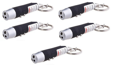 Lot de 5 pointeurs laser 3 en 1 de poche lampe uv faisceaux rouge 150m torche lumiere blanche ECLATS DESTOCKAGE
