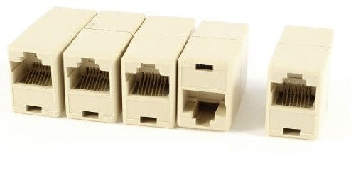 Lot de 5 prolongateurs adaptateur coupleur 8p8c femelle/femelle rj45 raccord tcu3 ECLATS DESTOCKAGE