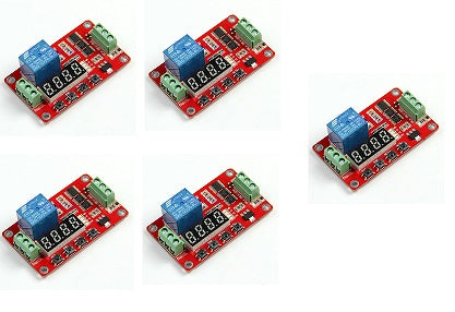 Lot de 5 relais temporisé retardateur 12v frm01 programmable 1 seconde a 270 h 26374 timer ECLATS DESTOCKAGE