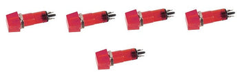 Lot de 5 voyants carre 11.5 x 11.5mm 220v rouge indicateur ccaf220rbl signal lumineux ECLATS DESTOCKAGE