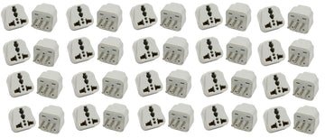Lot de 50 Adaptateur voyage italie uruguay vers prise europe convertisseur fiche electrique - ECLATS DESTOCKAGE