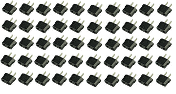Lot de 50 adaptateurs prise secteur voyage france FR BE suisse vers us usa canada - ECLATS DESTOCKAGE