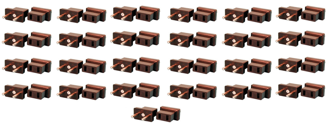 Lot de 50 adaptateurs voyage prise electrique asie chine japon canada usa europe mâle euro femelle - ECLATS DESTOCKAGE