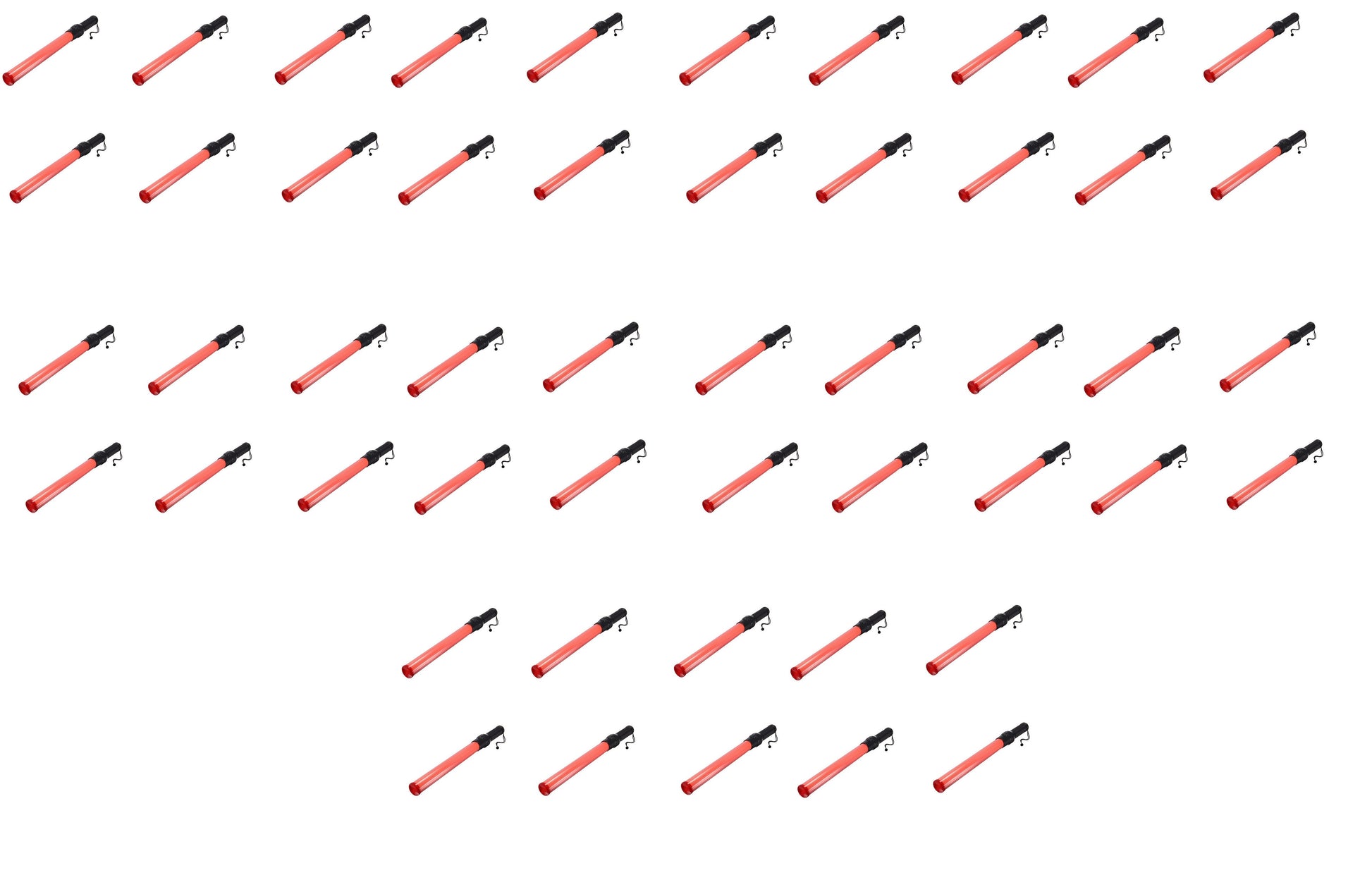 Lot de 50 batons lumineux signalisation police rouge route circulation voiture automobile - ECLATS DESTOCKAGE