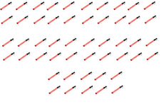 Lot de 50 batons lumineux signalisation police rouge route circulation voiture automobile