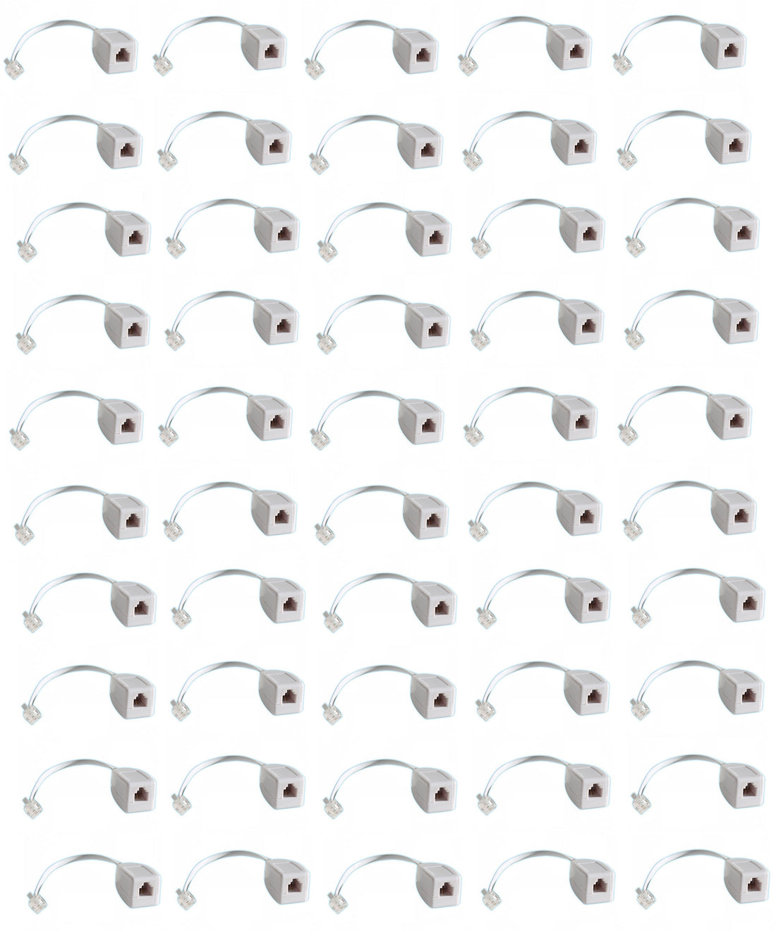Lot de 50 parafoudres telephonique 1 ligne rj11 tel fax/modem compatible rj12 parasurtenseur ECLATS DESTOCKAGE