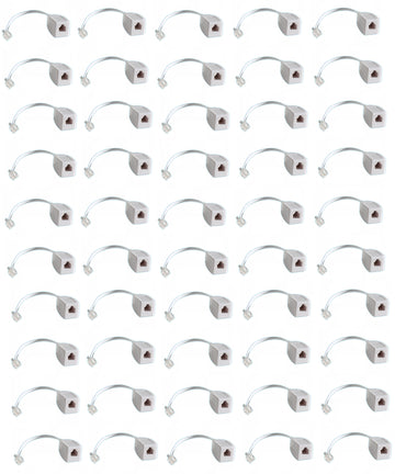 Lot de 50 parafoudres telephonique 1 ligne rj11 tel fax/modem compatible rj12 parasurtenseur ECLATS DESTOCKAGE