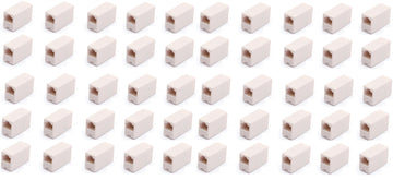 Lot de 50 prolongateurs adaptateur coupleur 8p8c femelle/femelle rj45 raccord tcu3 ECLATS DESTOCKAGE