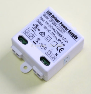 Lot de 50 transformateurs alimentation 220v 6w 12v cc 0.5a eclairage driver led 230v 240v 500ma zf120a - ECLATS DESTOCKAGE
