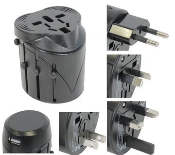 Lot de 500 adaptateurs secteur universel prise 150 pays avec usb voyage europe - ECLATS DESTOCKAGE