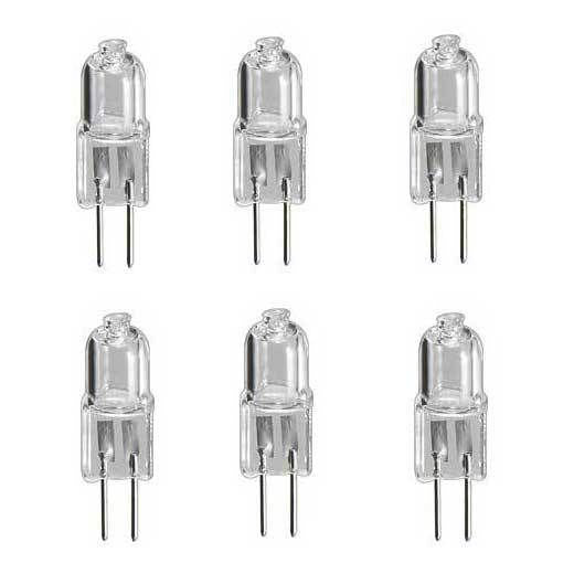 Lot de 6 ampoule g4 12v 20w blanc 3000h eclairage lumiere halogene ligne capsule jc ECLATS DESTOCKAGE