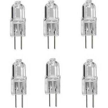 Lot de 6 ampoules 10w/12v g4 style gp lighting halogen kapsel lampe electrique ECLATS DESTOCKAGE