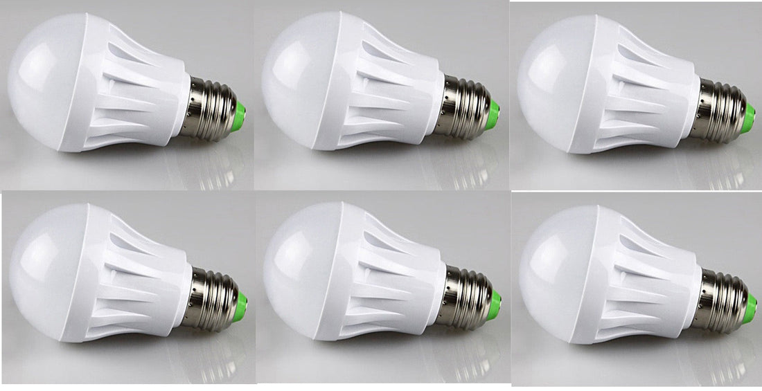 Lot de 6 ampoules 13 led e27 bulb/230v 9watt > 65w eclairage lumiere 220v 240v ECLATS DESTOCKAGE
