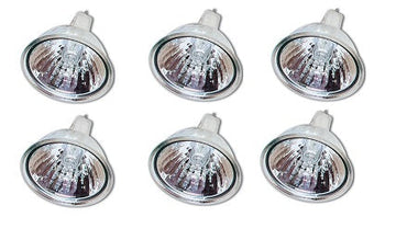 Lot de 6 ampoules halogene 20w 12v mr16 blanc gu5.3 eclairage electrique dichroïque ECLATS DESTOCKAGE