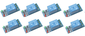 Lot de 8 module relais arduino 5v pic dsp bras avr arm mcu sg092-sz 1 canal 220v 10a domotique ECLATS DESTOCKAGE