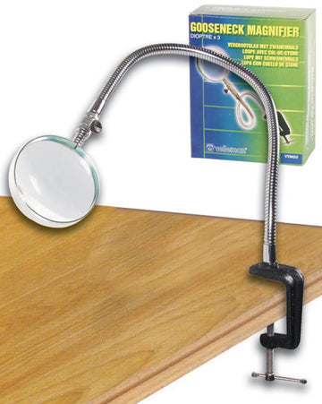 Loupe à col de cygne lampe fixation de table dioptrie 3x vtmg5 lumiere eclairage ECLATS DESTOCKAGE