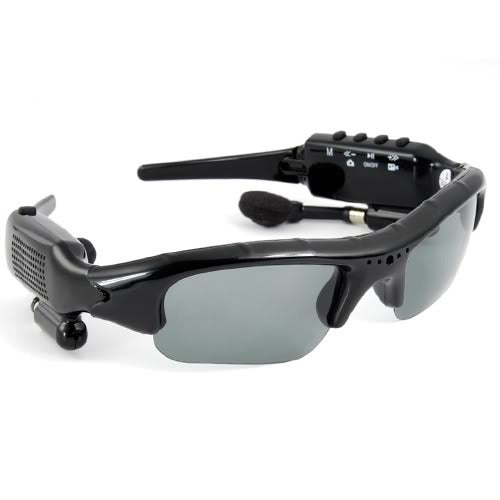 Lunette de soleil avec camera espion lecteur mp3 enregistrement dv88 ecoute audio discrete ECLATS DESTOCKAGE