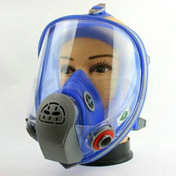 Masque a gaz facial respiratoire 6800 en136 protection chimique livre sans cartouche ECLATS DESTOCKAGE