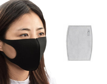 Masque respiratoire lavable reutilisable + 1 filtre 5 couches mrlavf anti poussiere pollution destockage ECLATS DESTOCKAGE