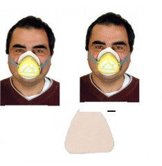 2 Masque respiratoire + 50 filtres protection anti pollution filtration securite ECLATS DESTOCKAGE