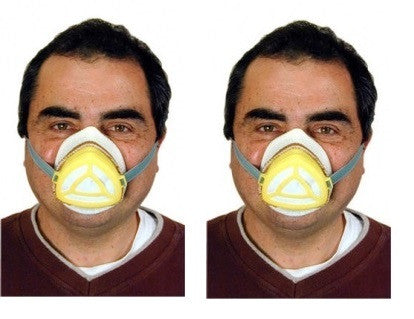 2 Masque respiratoire protection anti pollution filtration  kit securite ECLATS DESTOCKAGE