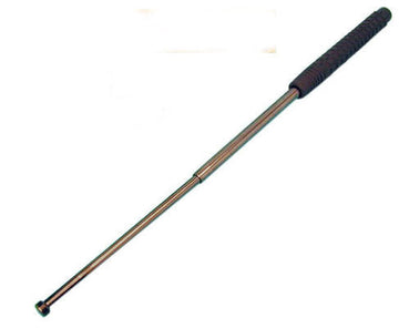 Matraque baton telescopique 26' + housse 26/67cm ø25mm noir acier trempe arme anti agression self défense MATTL ECLATS DESTOCKAGE