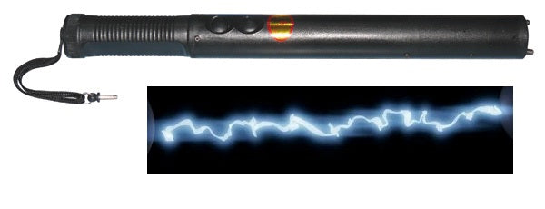 Matraque taser paralyseur 300kv torche electrifiee electrique rechargeable baton anti agression ECLATS DESTOCKAGE