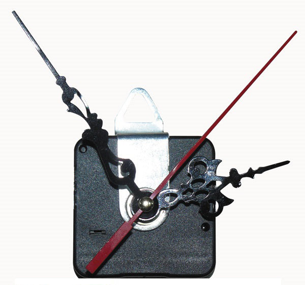 Mecanisme horloge quartz axe 8mm + support fixation murale ECLATS DESTOCKAGE