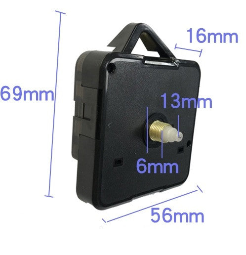 Mecanisme quartz a pile axe 12mm compatible 6mm horloge pendule 7mm 8mm clip fixation murale ECLATS DESTOCKAGE