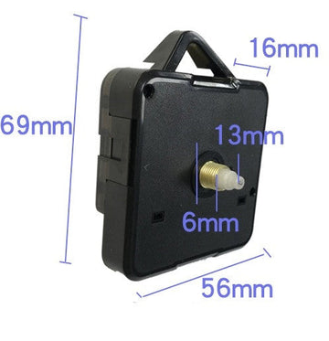 Mecanisme quartz a pile axe 12mm compatible 6mm horloge pendule 7mm 8mm clip fixation murale ECLATS DESTOCKAGE