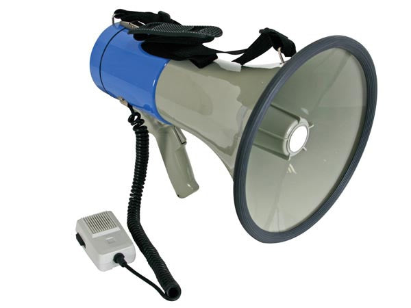 Megaphone 20w 25w 30w 300 500m mp25sfm microphone sirene porte voix micro bandouliere sifflet ECLATS DESTOCKAGE