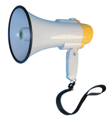 Megaphone 5w 6w 8w 10w porte voix amplificateur son 150 à 300m ø130x190mm 12w 15w m04 206 ECLATS DESTOCKAGE