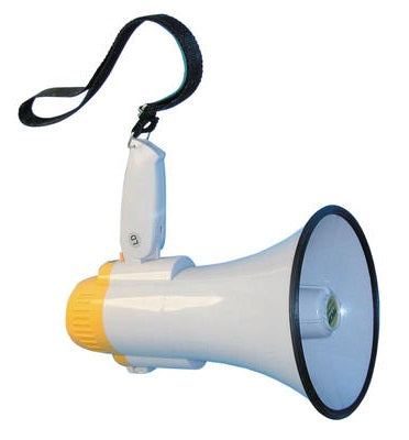 Megaphone 5w 6w 8w 10w porte voix son amplificateur 150 à 300m ø130x190mm 12w 15w ECLATS DESTOCKAGE