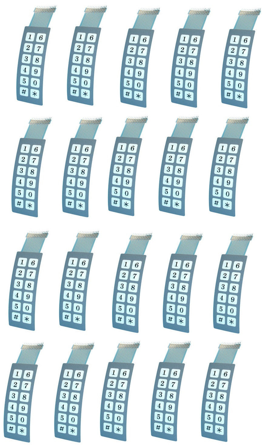 20 Membranes pour clavier electronique etanche sa223 sa223b systeme alarme automatisme de portail ECLATS DESTOCKAGE