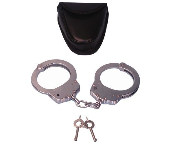 Menottes + 1 housse securite pompier gendarmerie militaire douane police ECLATS DESTOCKAGE
