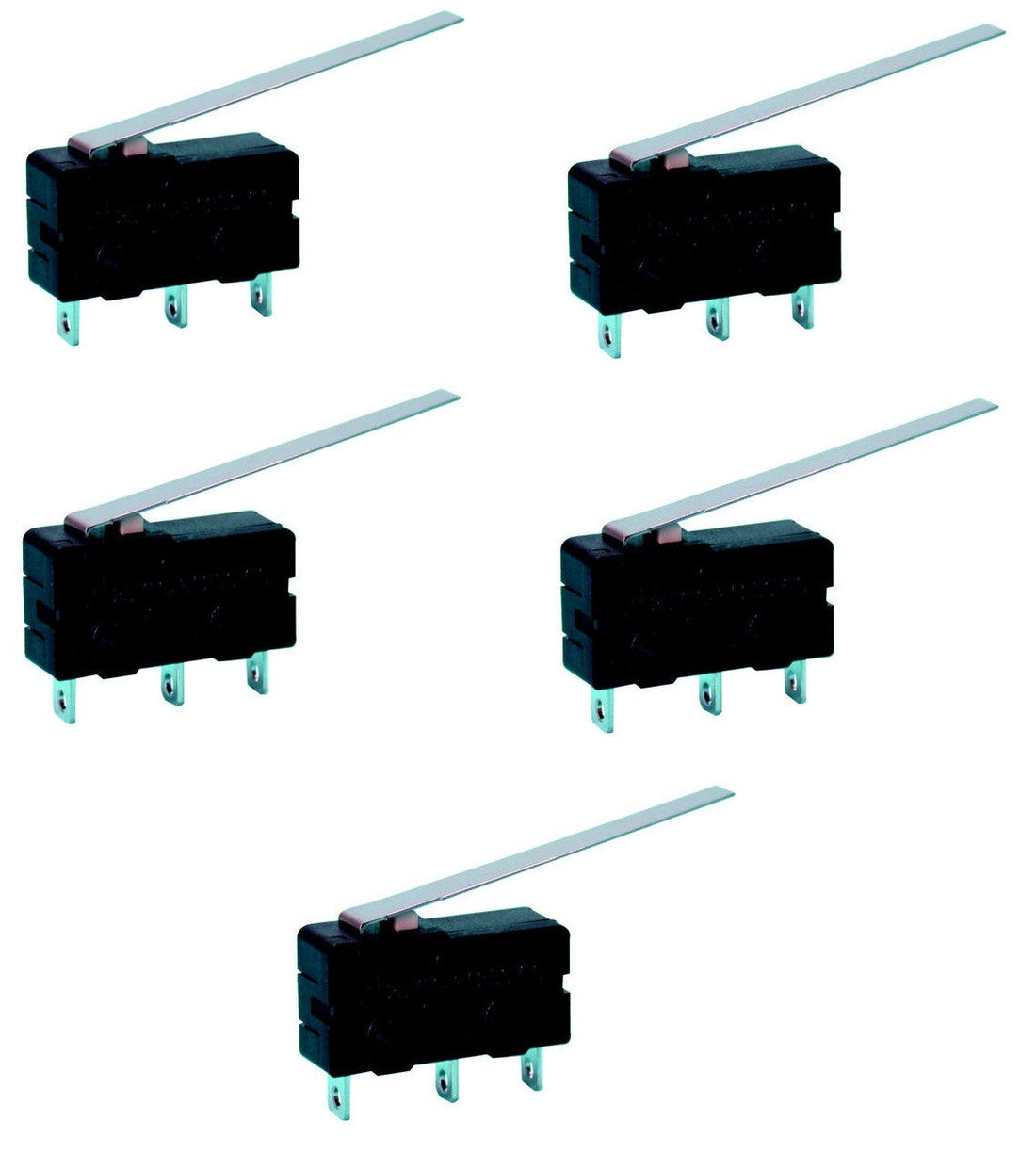 5 Micro interrupteur contact autoprotection 3a 220v 250v long levier micro switch ms5 l autoprotege ECLATS DESTOCKAGE
