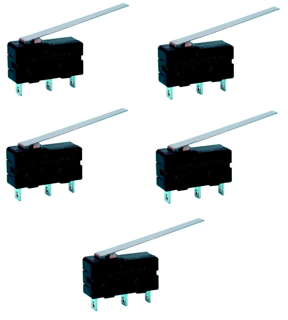 5 Micro interrupteur contact autoprotection 3a 220v 250v long levier micro switch ms5 l autoprotege ECLATS DESTOCKAGE