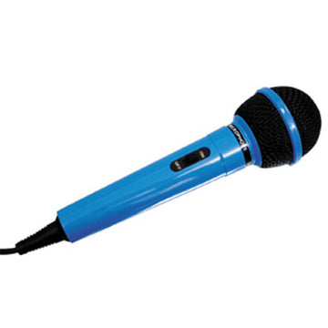 Microphone avec fil bleu micro polyvalent karaoke fiche jack 6.35 hq sono sonorisation hq mic05 ECLATS DESTOCKAGE