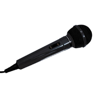 Microphone avec fil noir micro polyvalent karaoke fiche jack 6.35 hq hq-mic01 ECLATS DESTOCKAGE