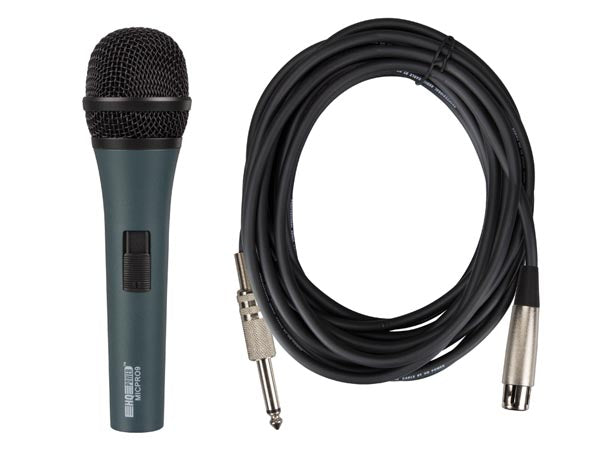 Microphone dynamique professionnel câble noir 4.5m micpro9 avec mallette ECLATS DESTOCKAGE