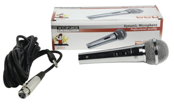 Microphone métallique dynamique unidirectionnel kn mic45 connecteur xlr pour sonorisation konig ECLATS DESTOCKAGE