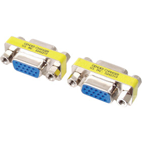 Mini adaptateur vga metallique hd15 pins femelle vers hd15 pins femelle konig gchd ff15p ECLATS DESTOCKAGE