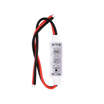 Mini controleur Luminosité rvb chlsc4 12v pour Bande LED Gradateur 3 touches 5630 3528 5050/2835 ECLATS DESTOCKAGE