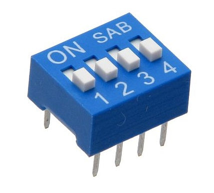 Mini dip interrupteur commutateur 4 positions ds-4 spst ECLATS DESTOCKAGE