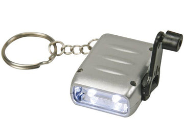 Mini lampe torche dynamo 2 led porte clef lumiere manivelle edl1 zl388/4 perel velleman ECLATS DESTOCKAGE